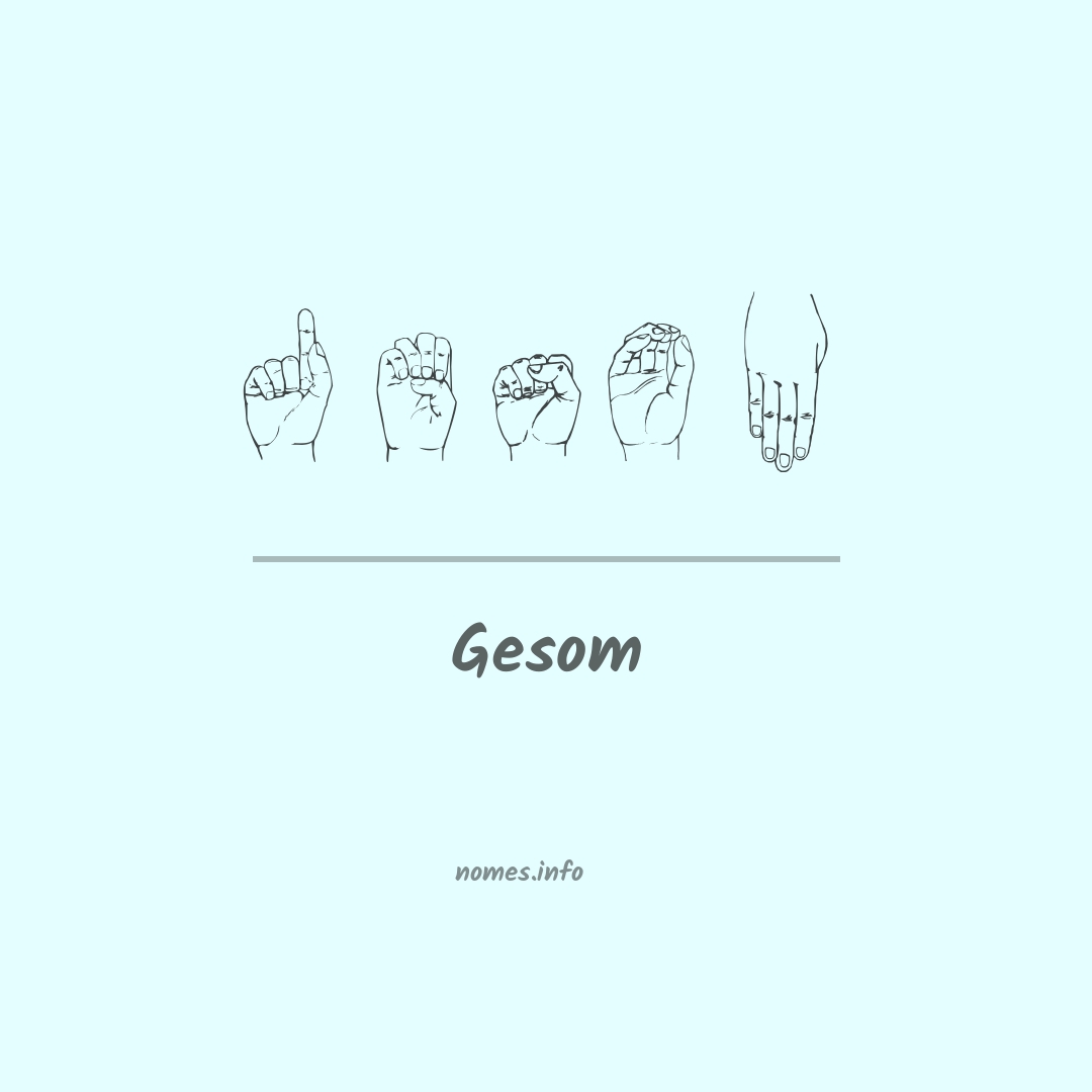 Gesom em Libras