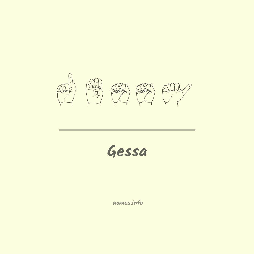 Gessa em Libras