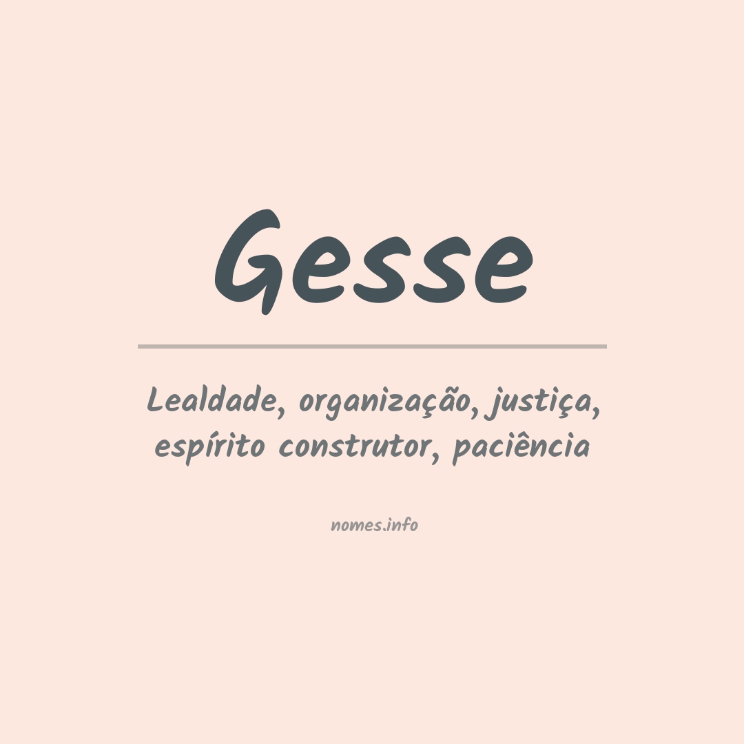 Significado do nome Gesse
