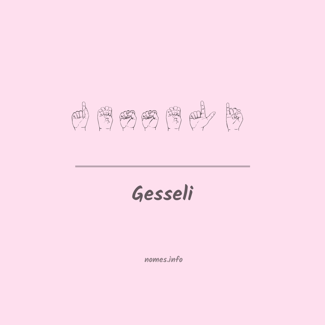 Gesseli em Libras