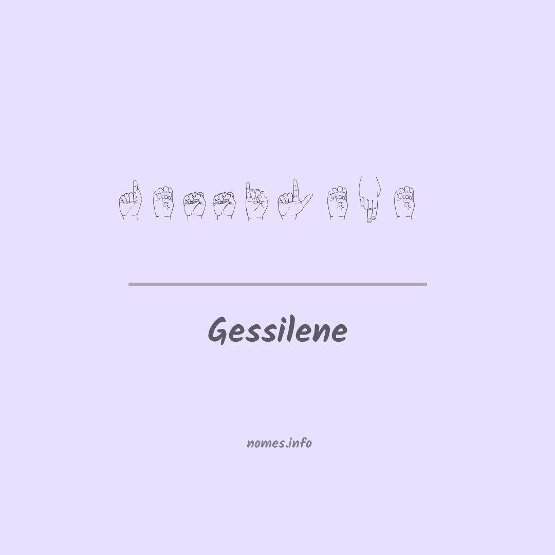 Gessilene em Libras