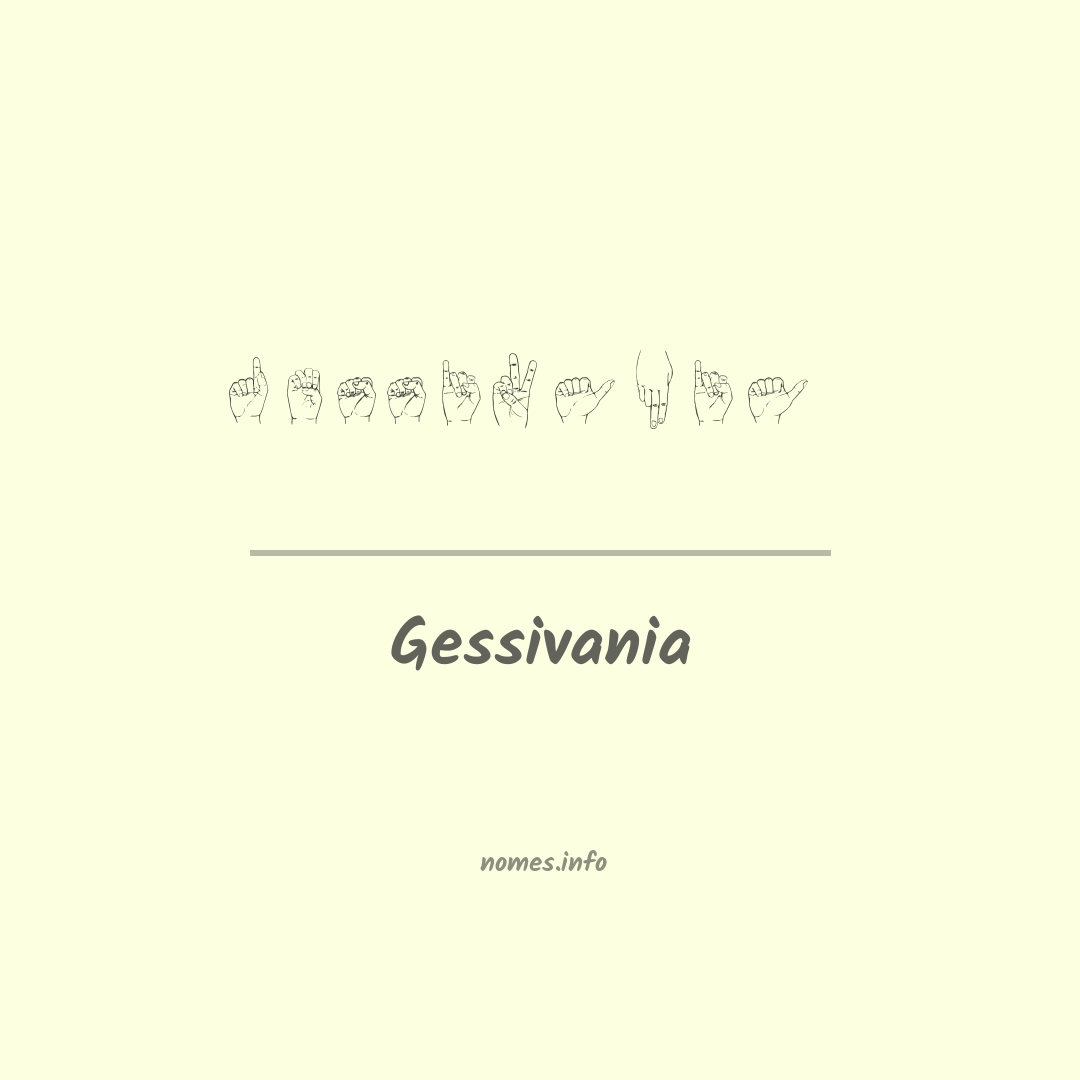 Gessivania em Libras