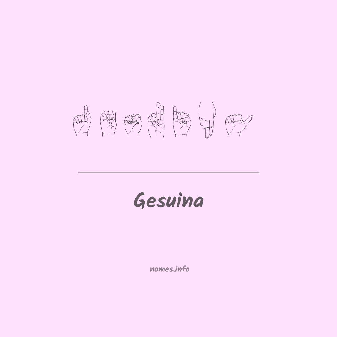 Gesuina em Libras