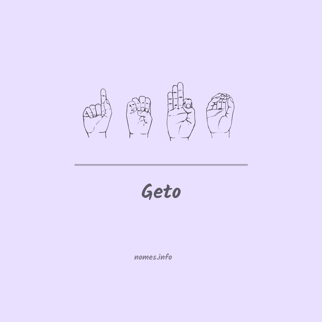 Geto em Libras Geto em Libras