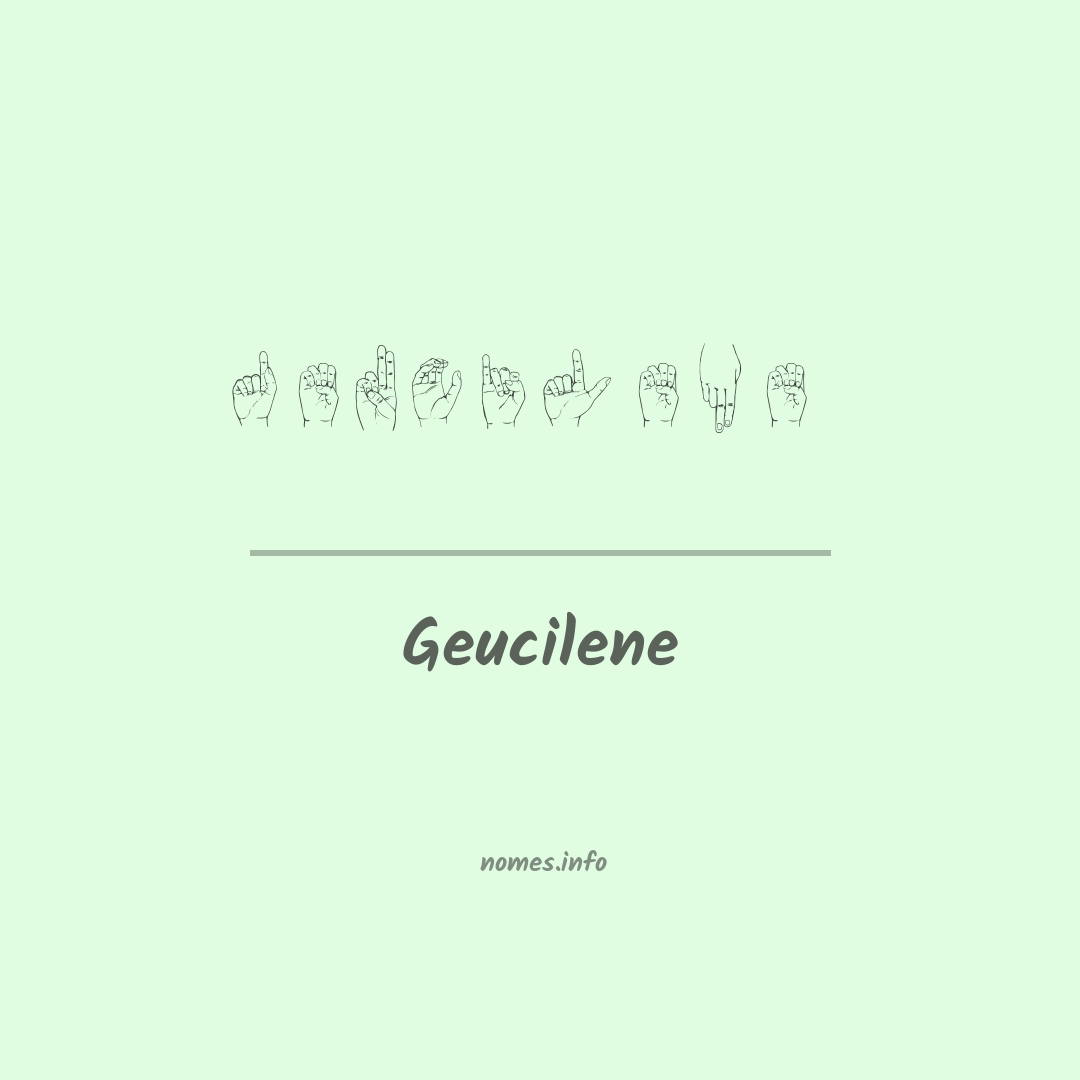Geucilene em Libras