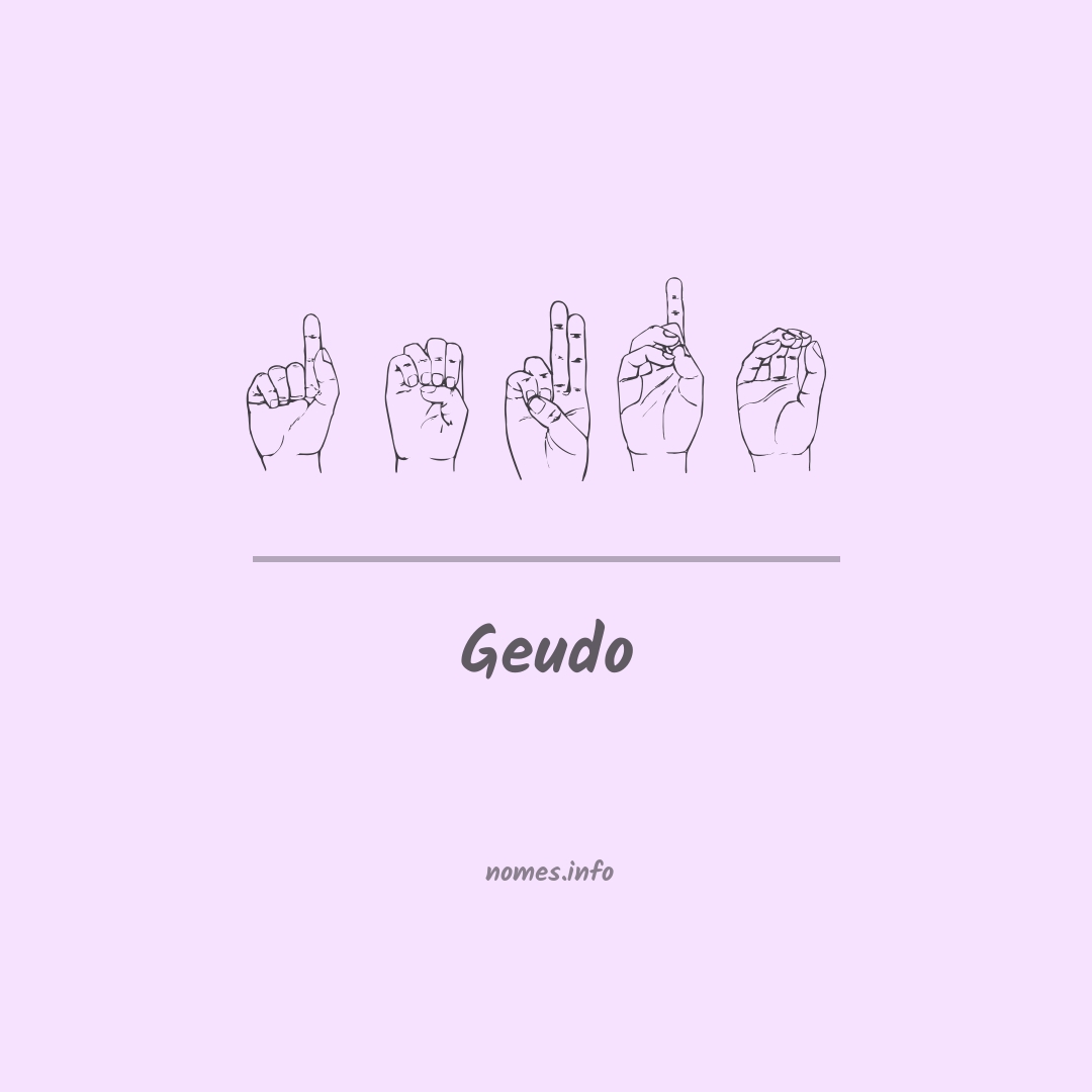 Geudo em Libras