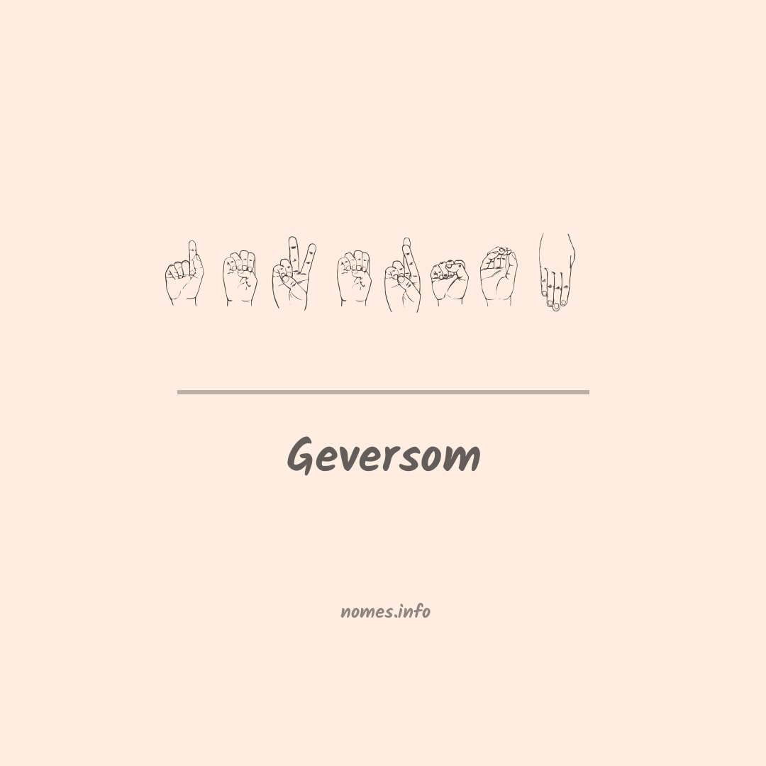 Geversom em Libras
