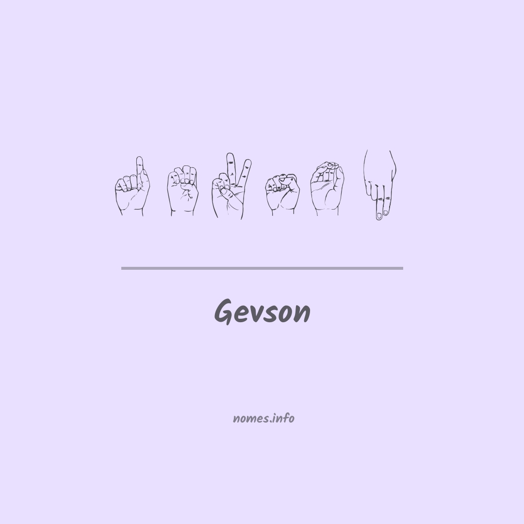 Gevson em Libras