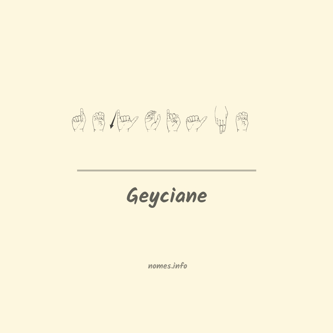 Geyciane em Libras