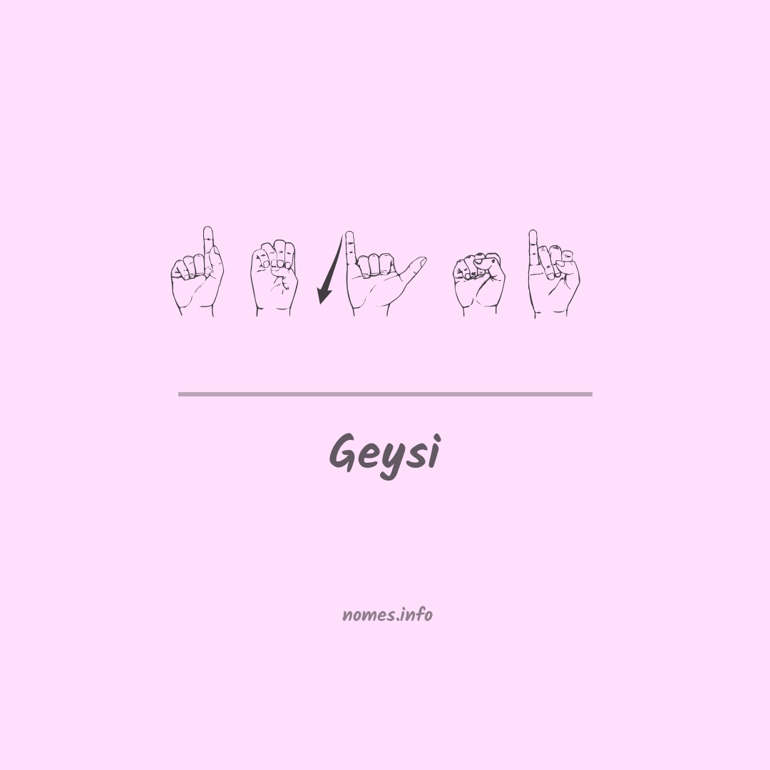 Geysi em Libras
