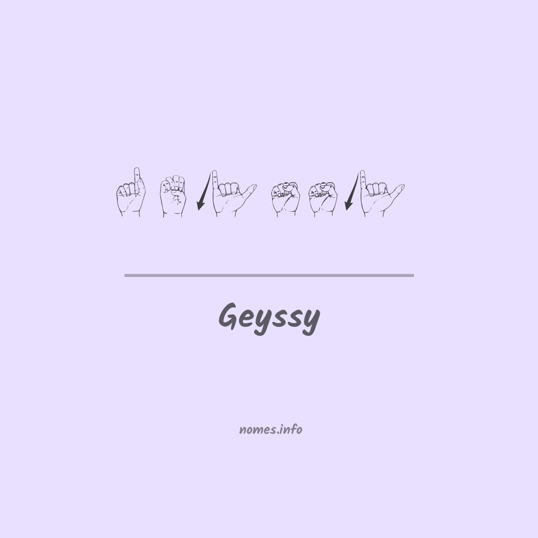 Geyssy em Libras
