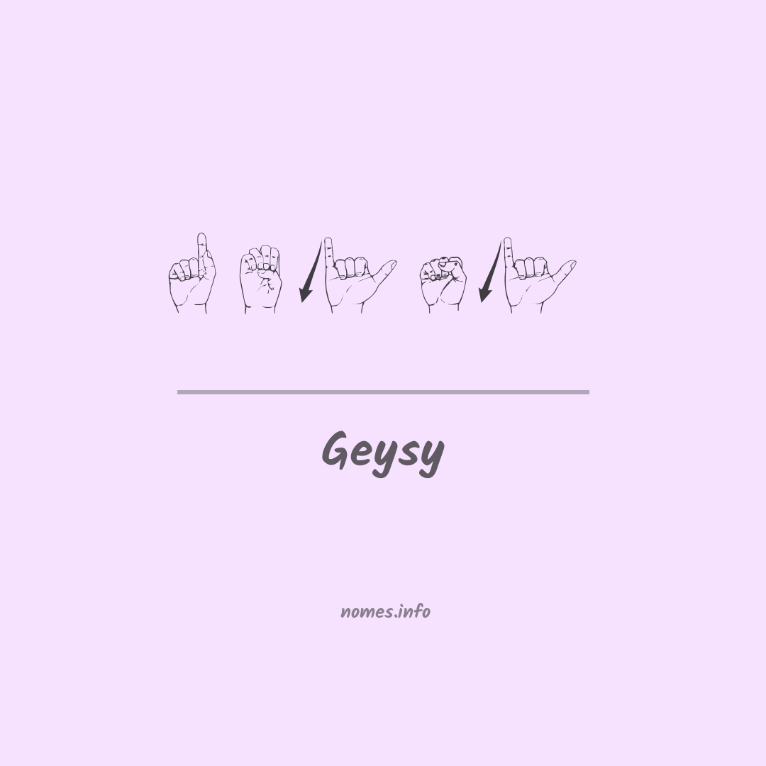 Geysy em Libras
