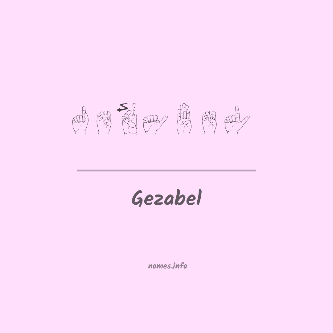 Gezabel em Libras