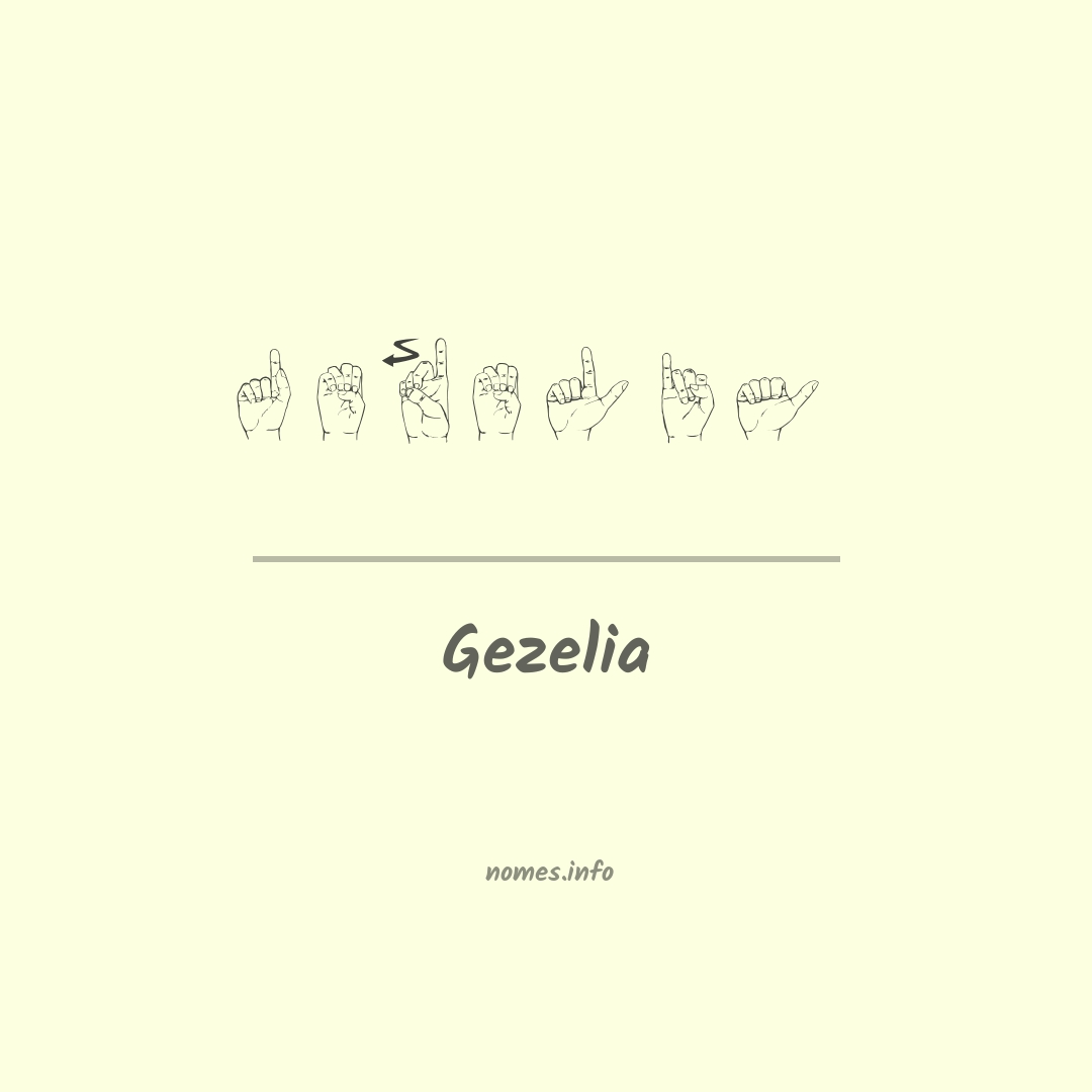 Gezelia em Libras