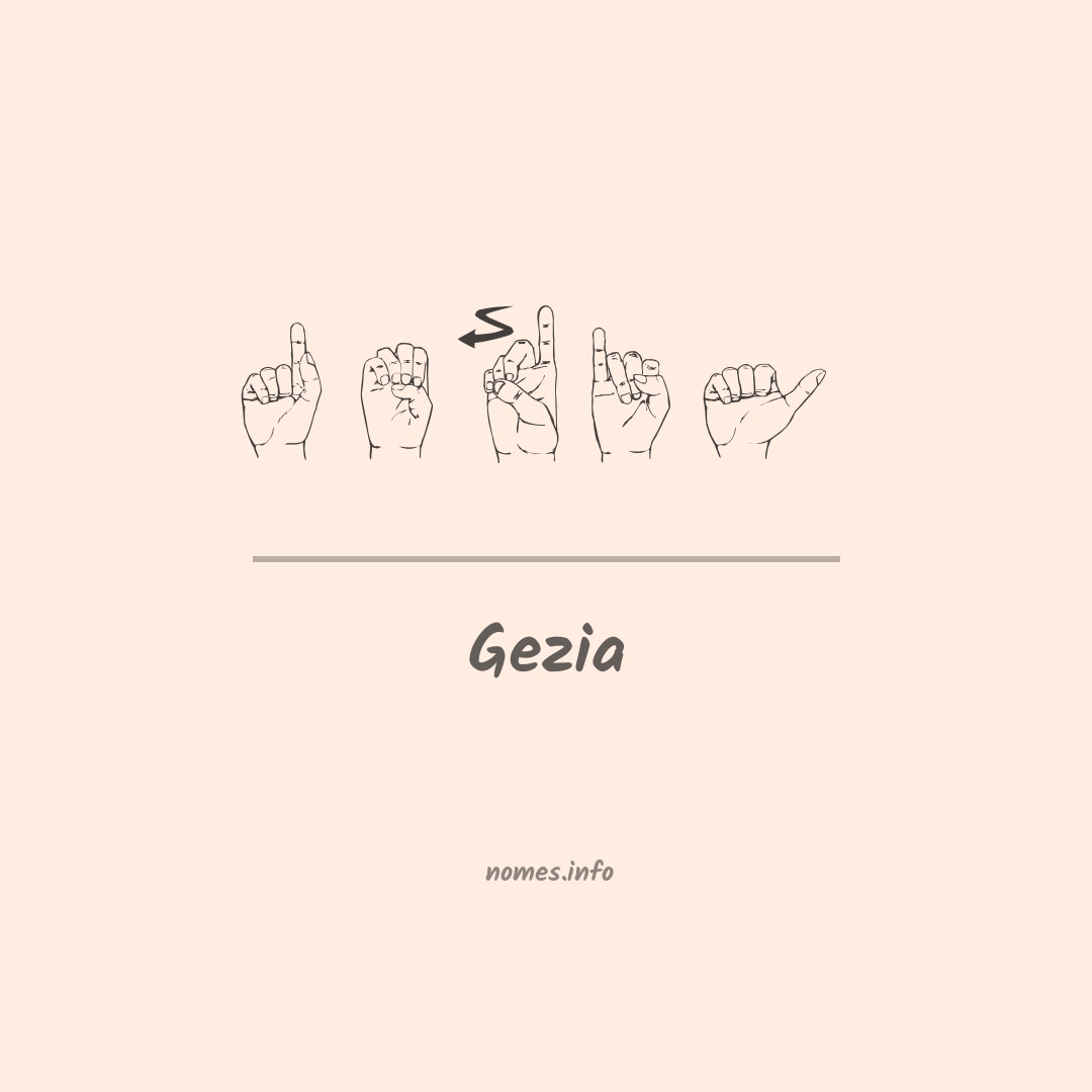 Gezia em Libras