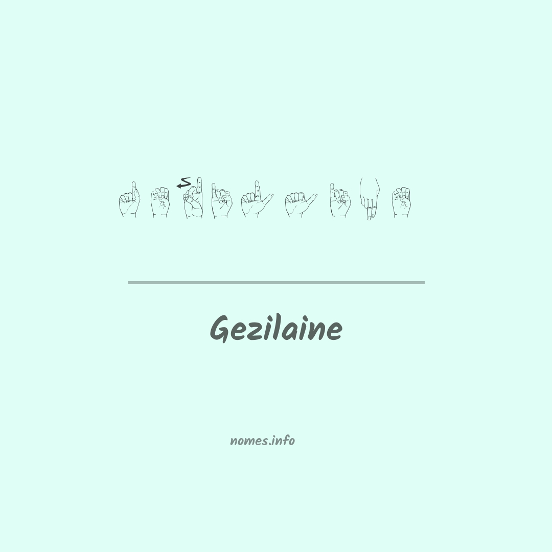 Gezilaine em Libras