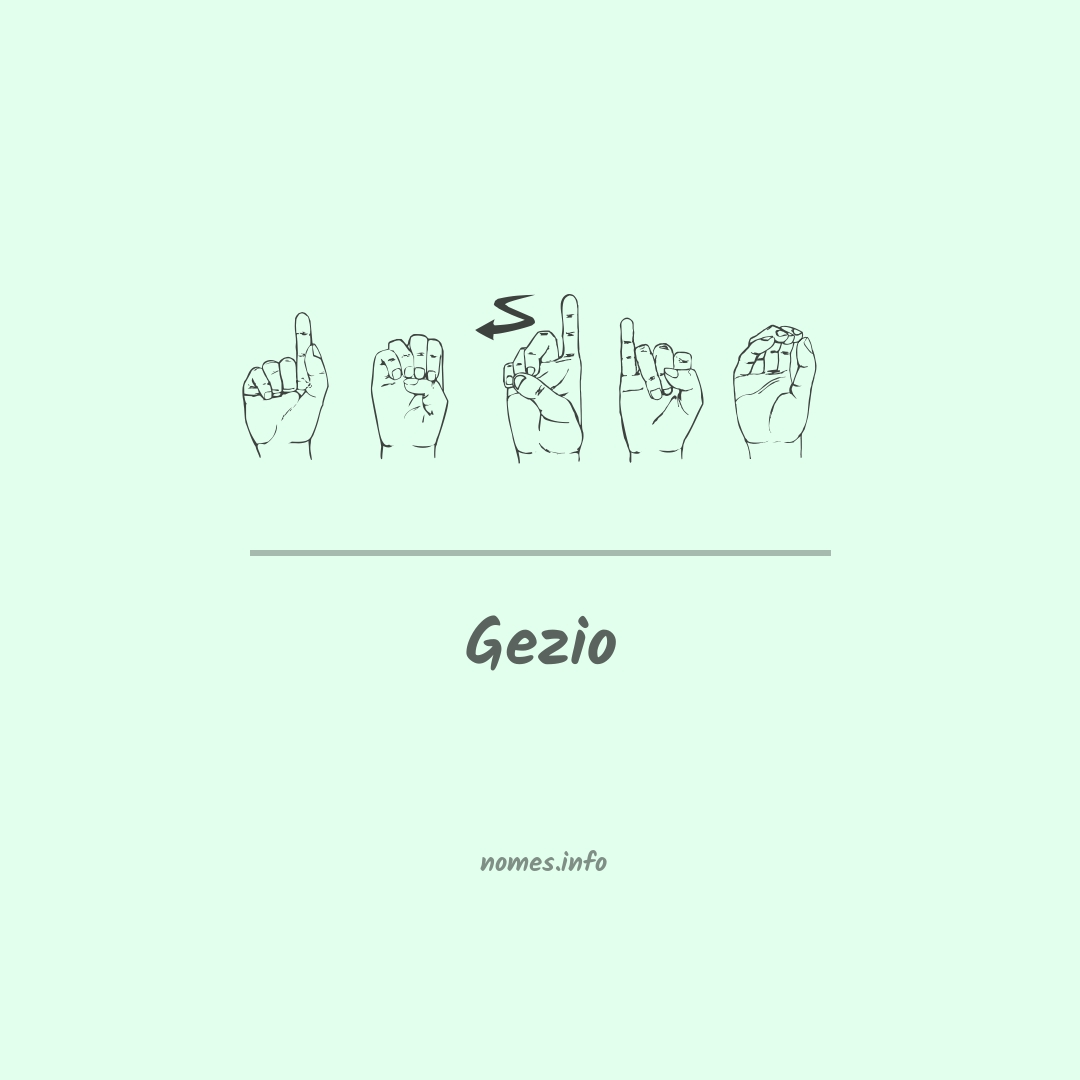 Gezio em Libras