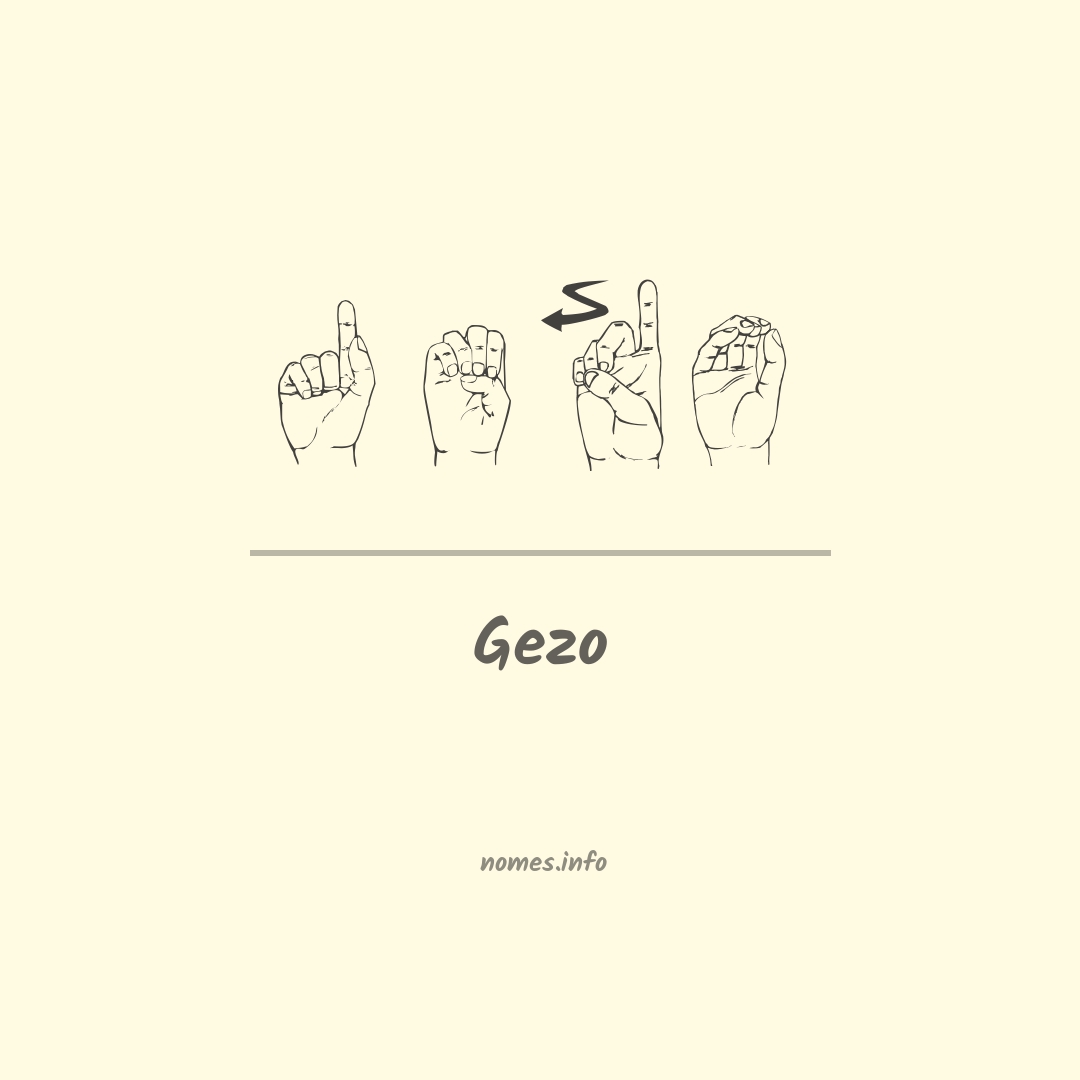 Gezo em Libras
