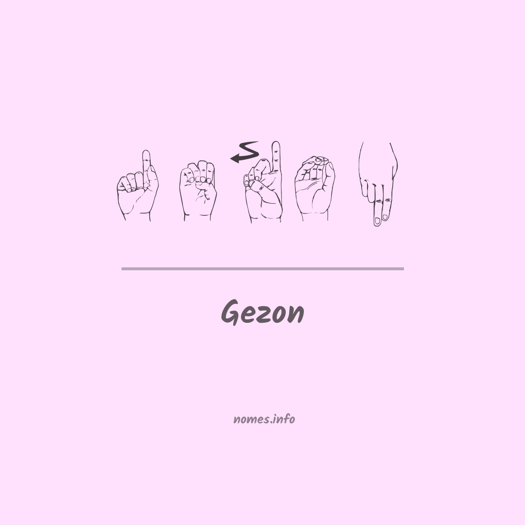 Gezon em Libras