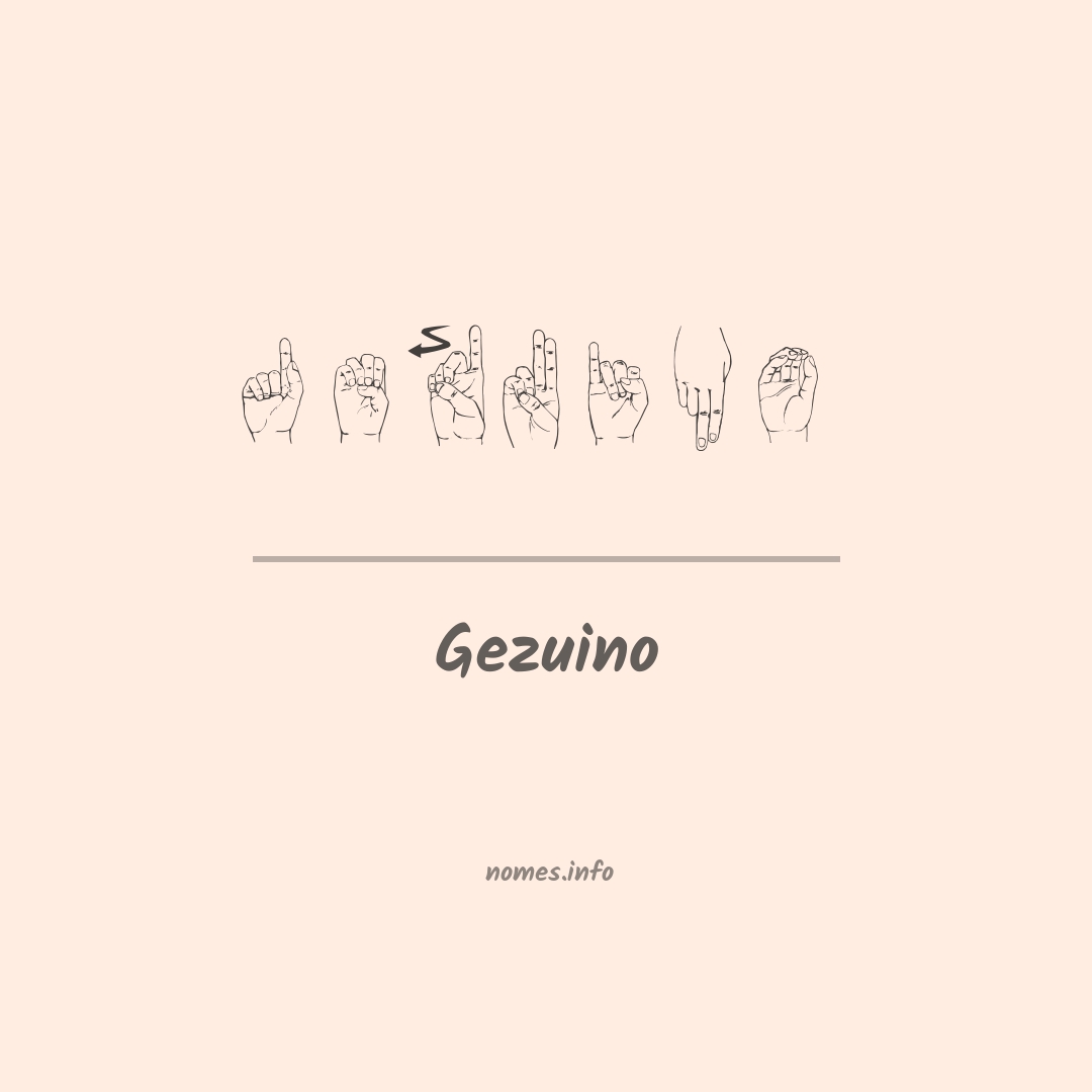 Gezuino em Libras