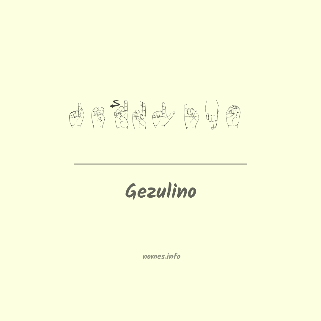Gezulino em Libras
