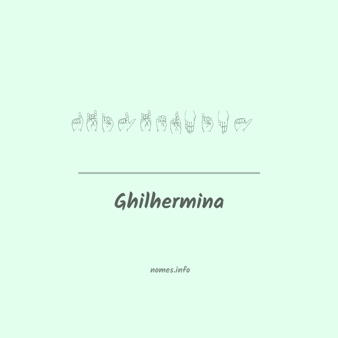Ghilhermina em Libras