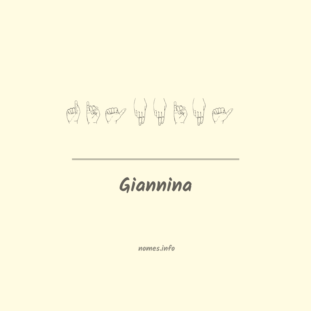 Giannina em Libras