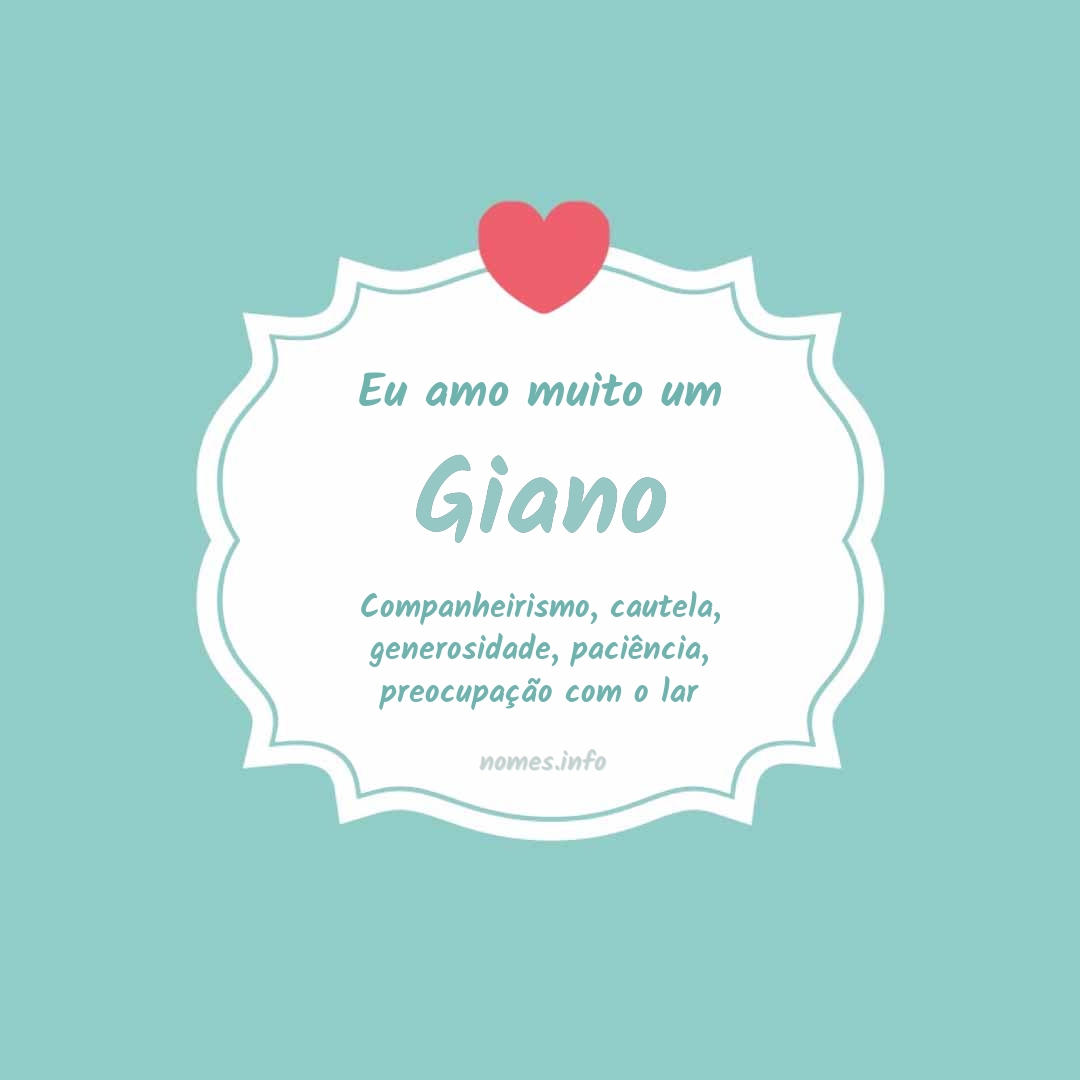 Eu amo muito Giano