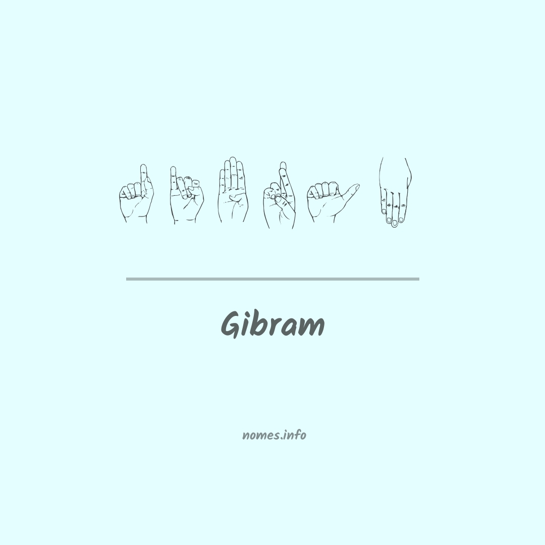 Gibram em Libras