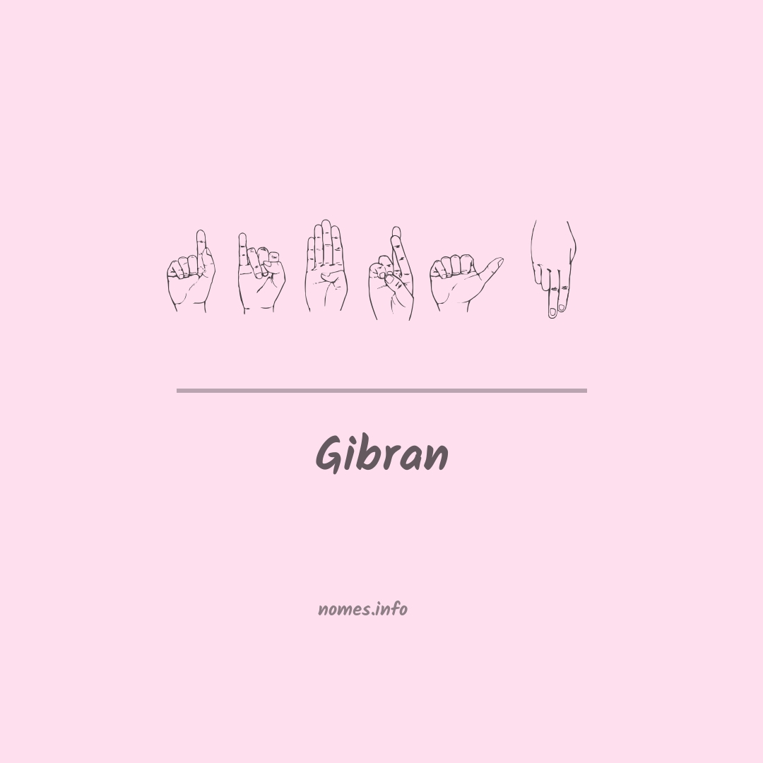 Gibran em Libras