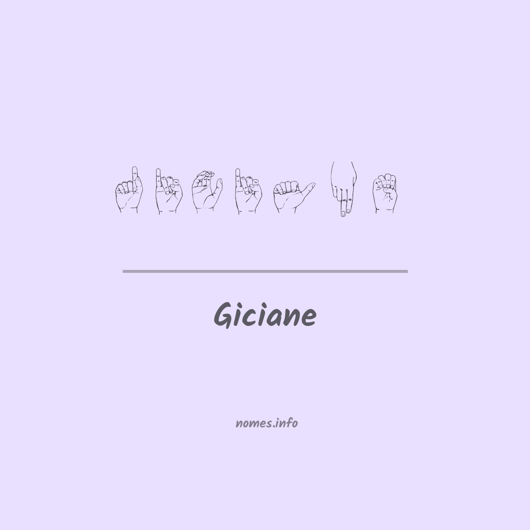 Giciane em Libras