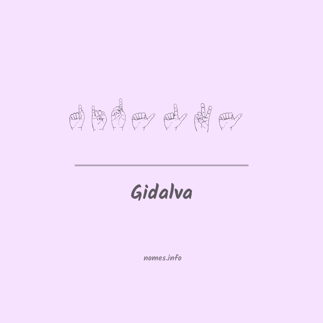Gidalva em Libras