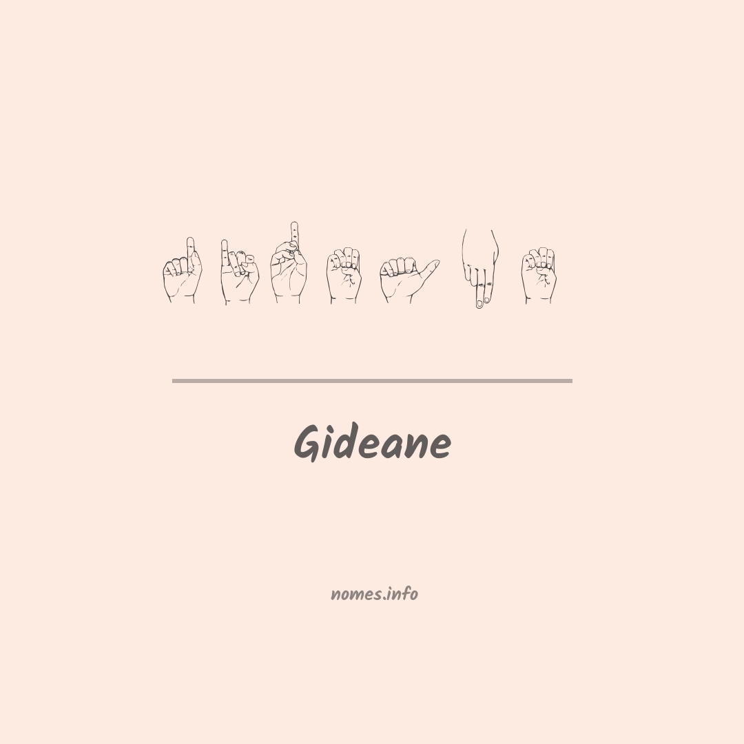 Gideane em Libras