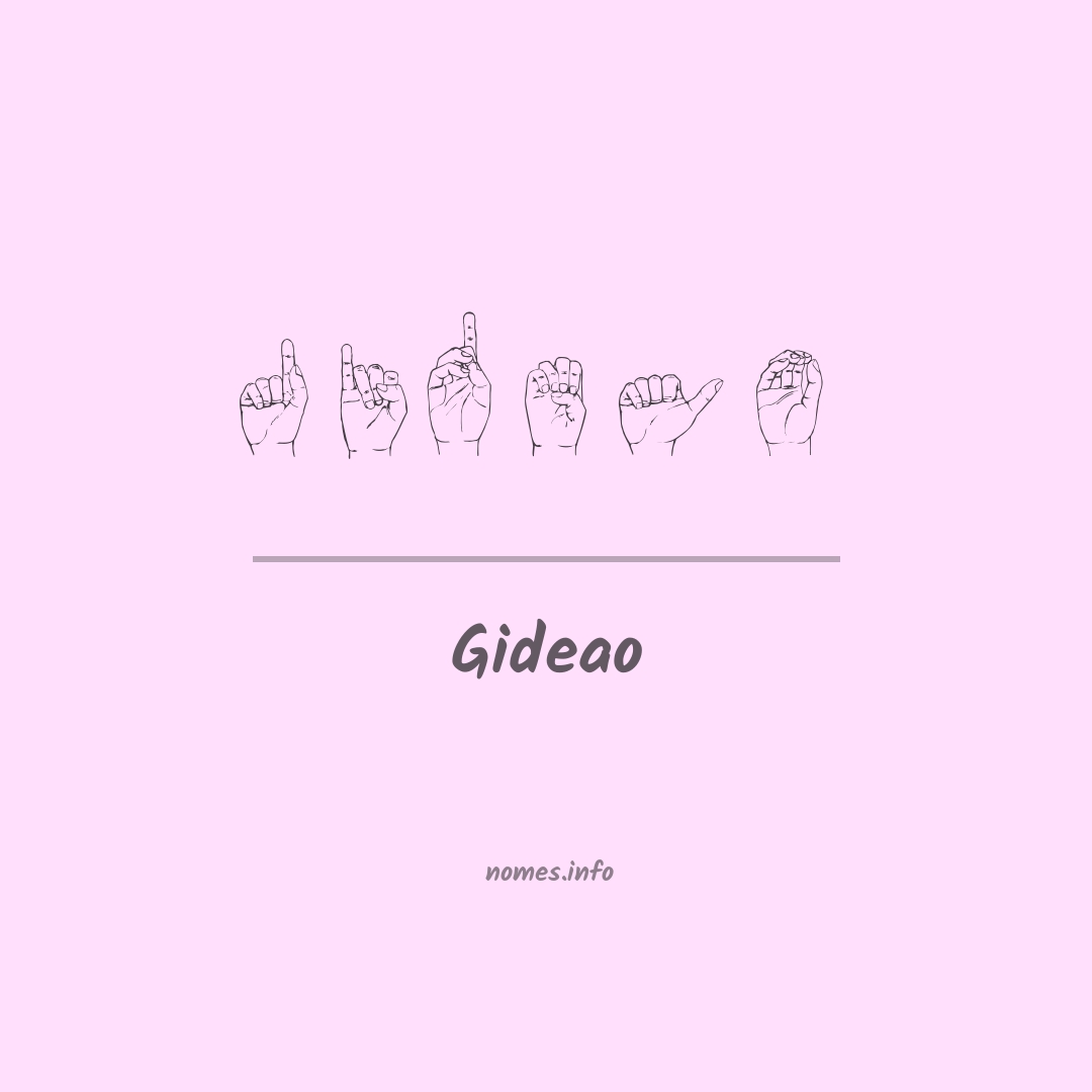 Gideao em Libras