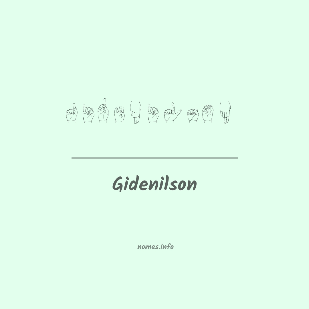 Gidenilson em Libras Gidenilson em Libras