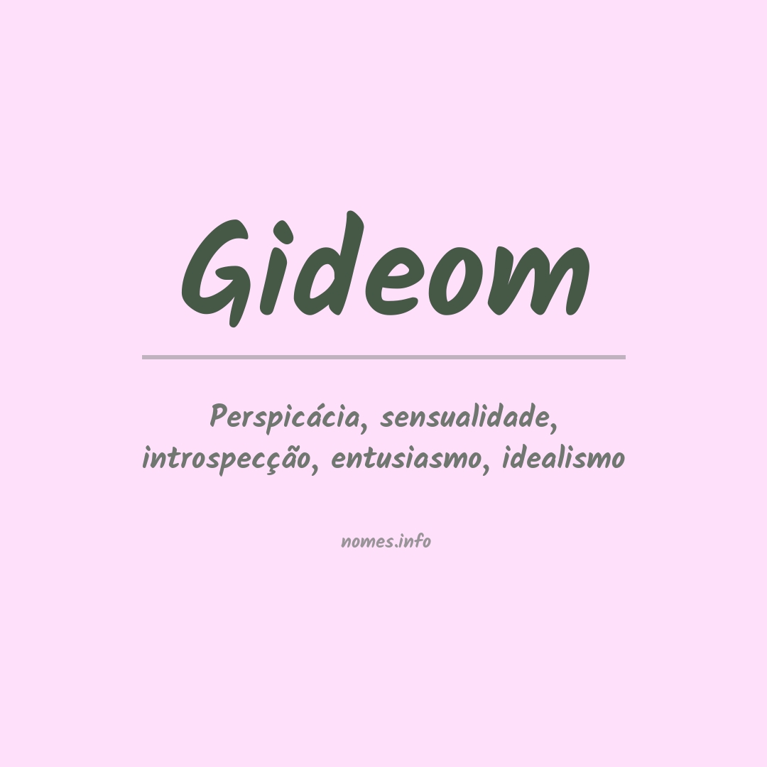 Significado do nome Gideom