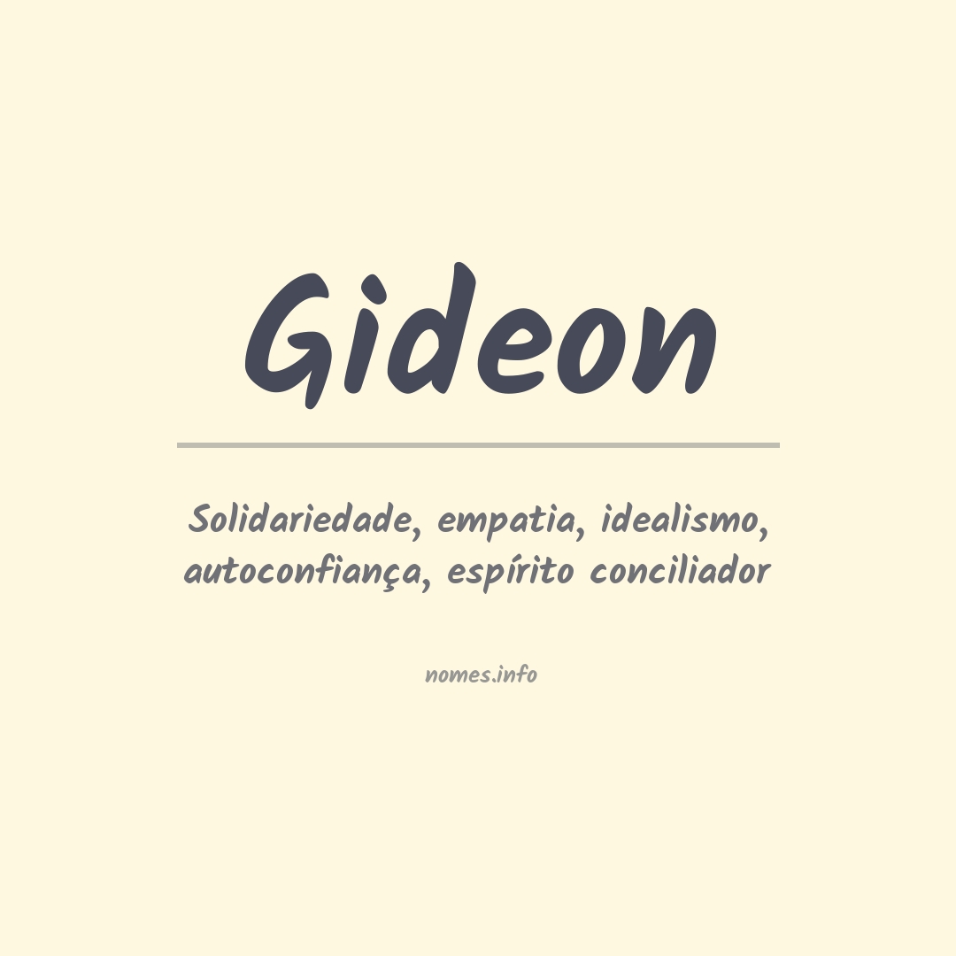 Significado do nome Gideon