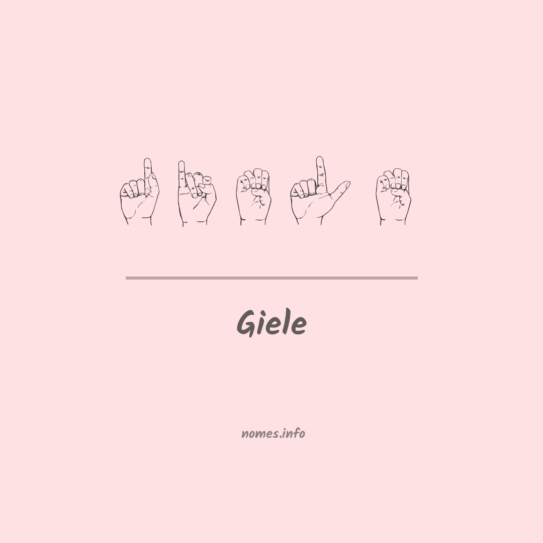 Giele em Libras