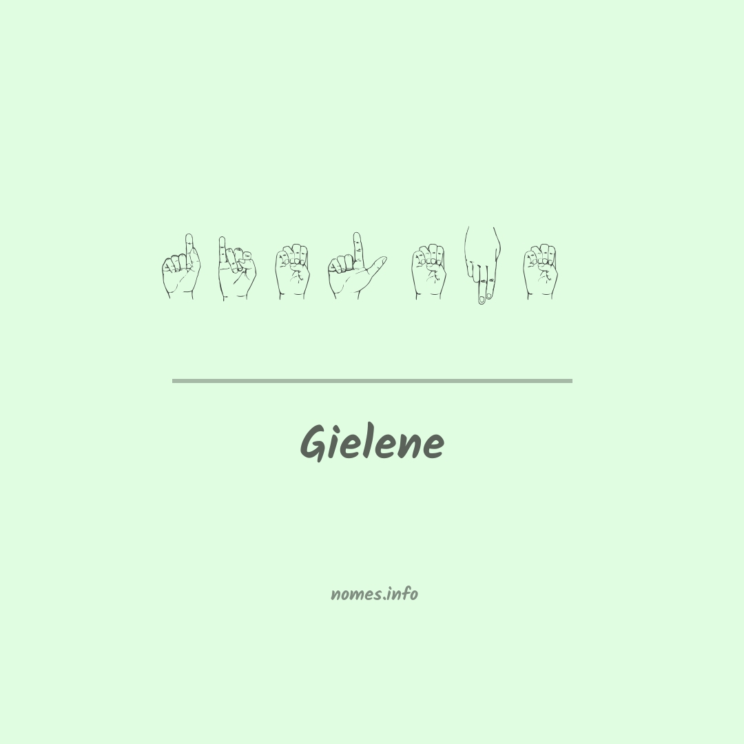 Gielene em Libras