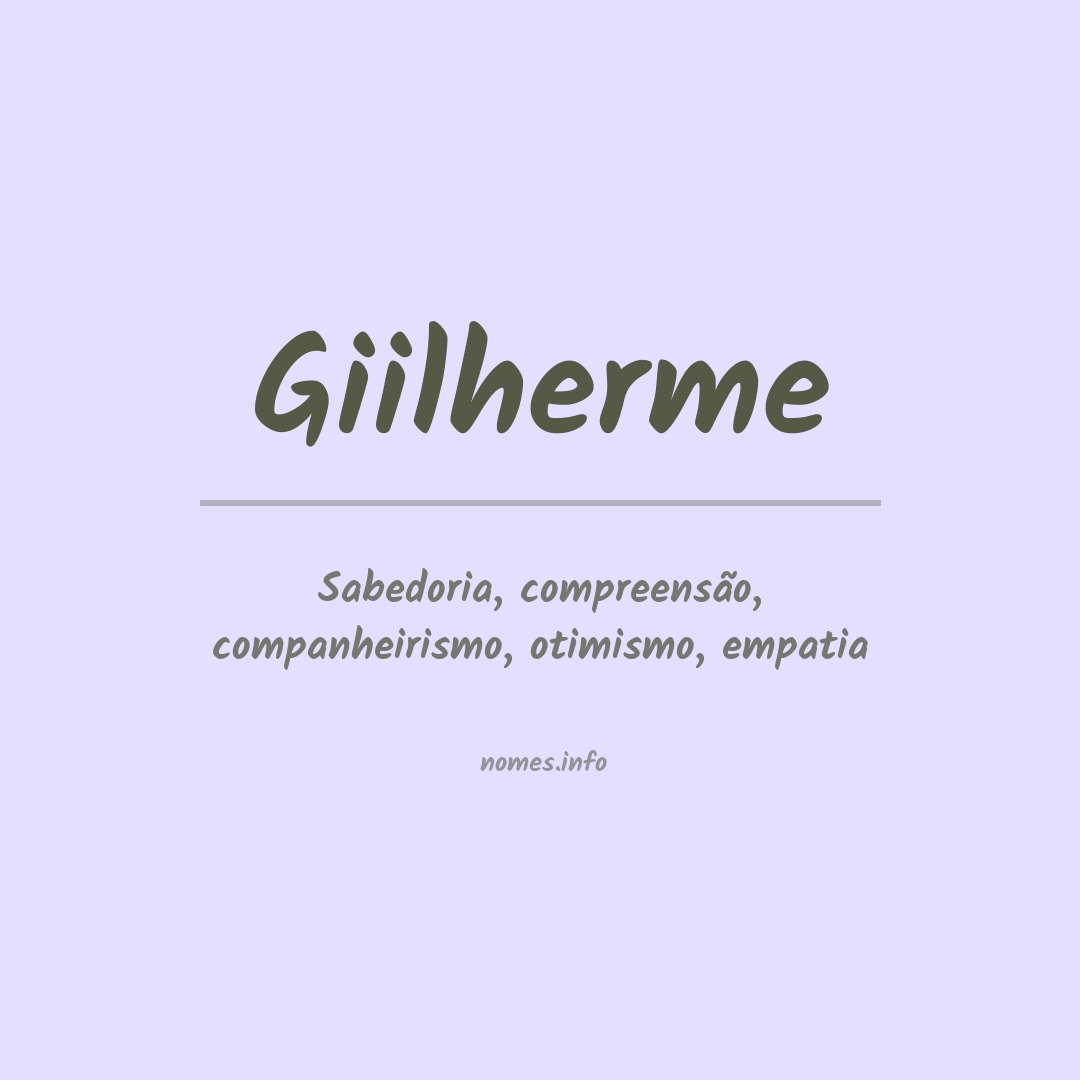 Significado do nome Giilherme