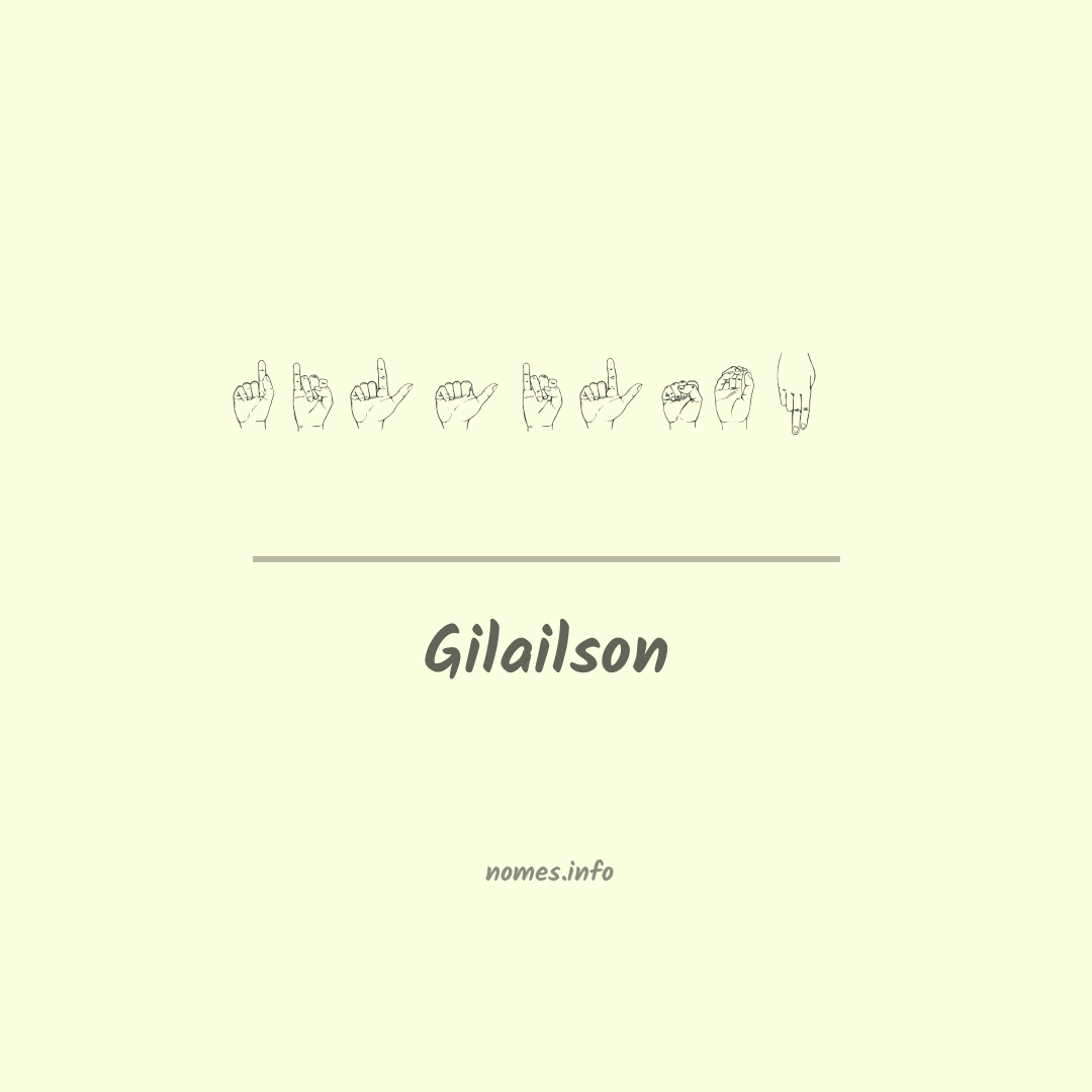 Gilailson em Libras