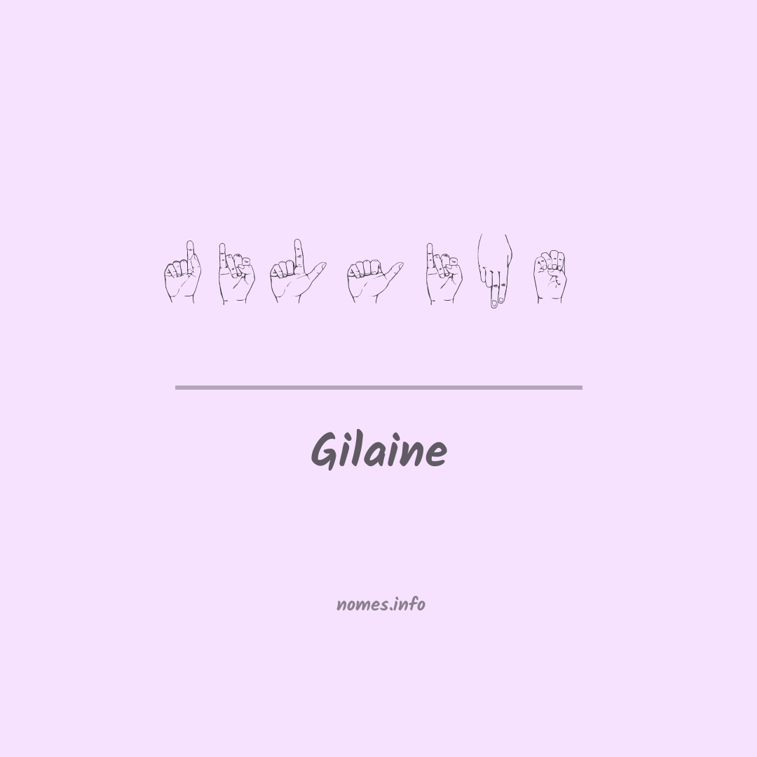 Gilaine em Libras