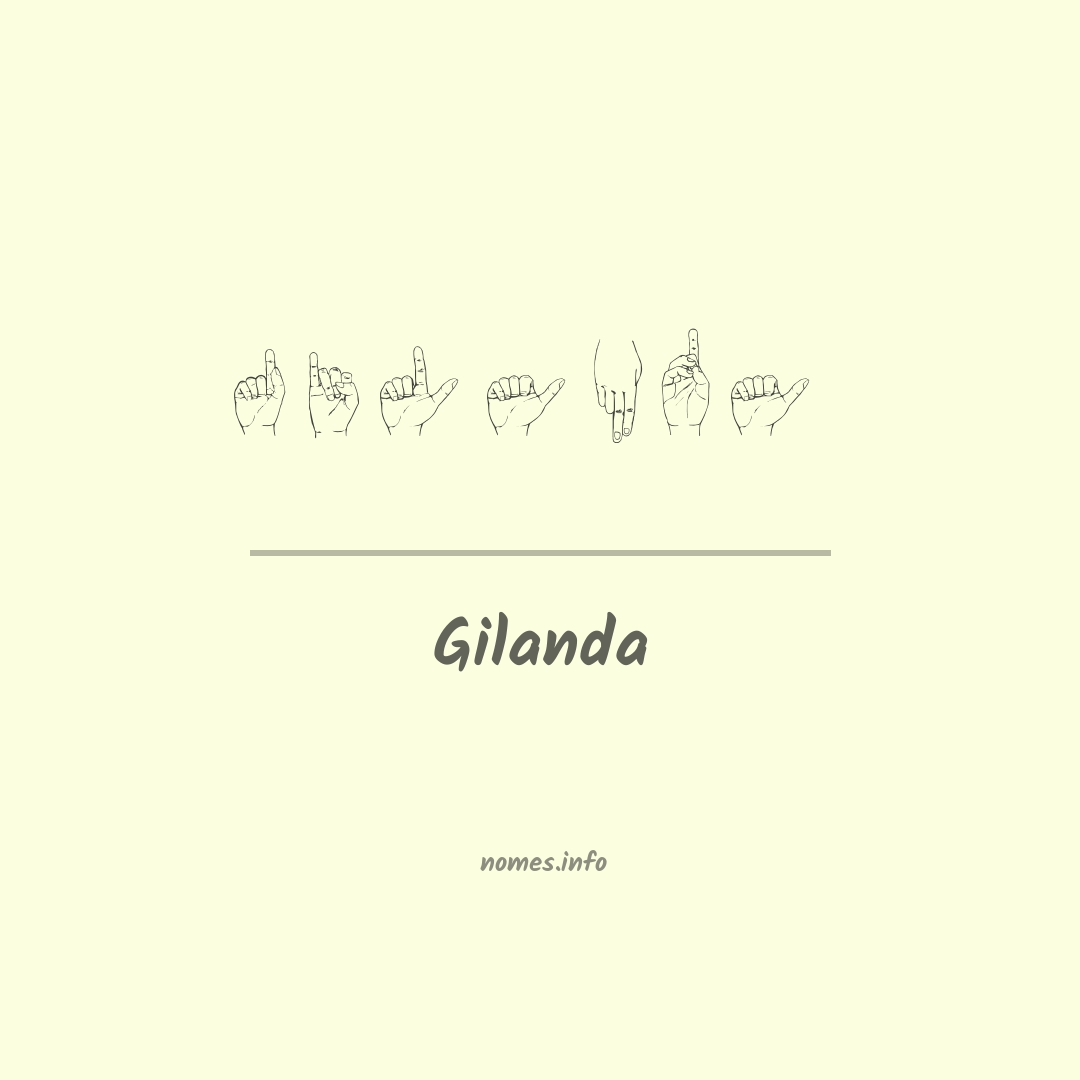 Gilanda em Libras