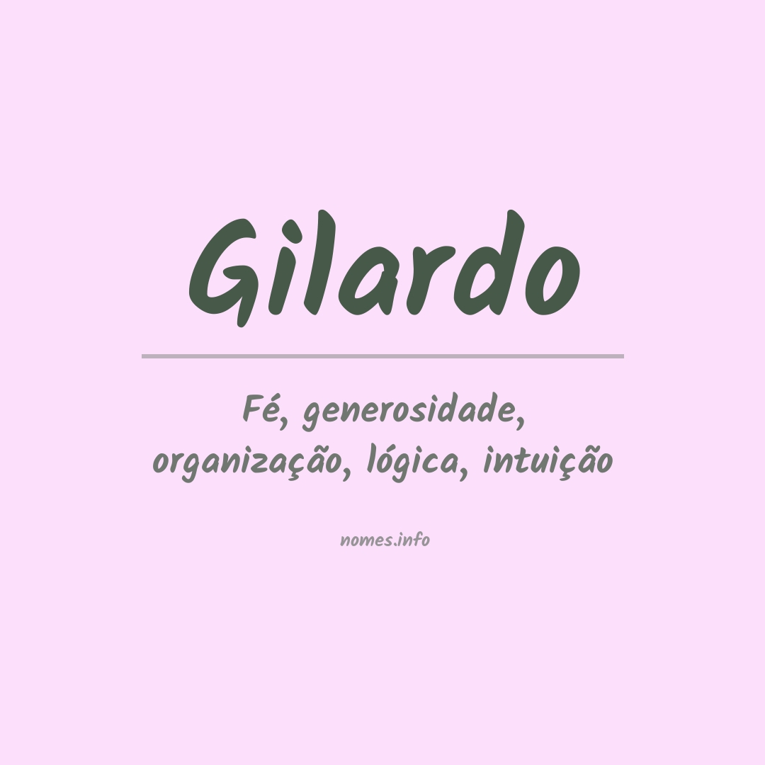 Significado do nome Gilardo