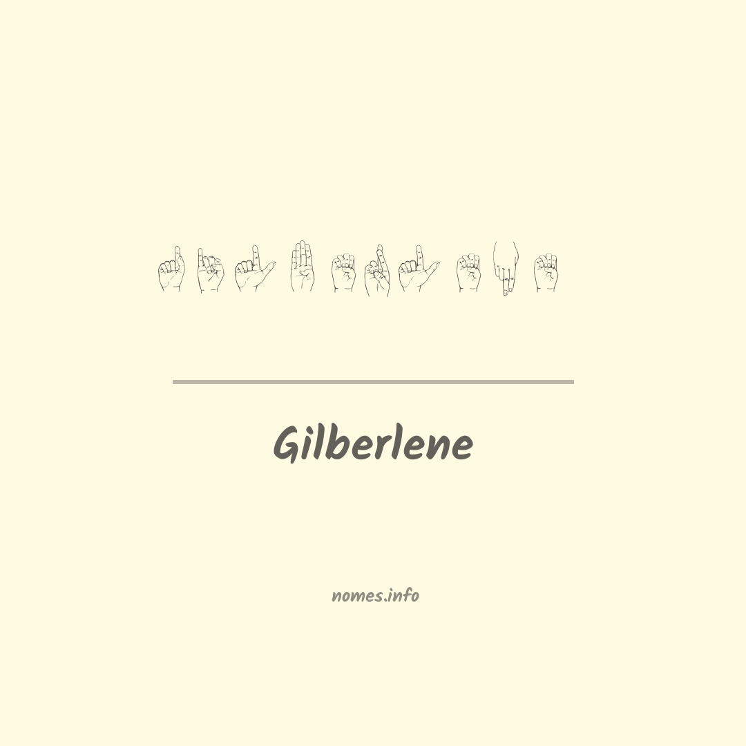 Gilberlene em Libras