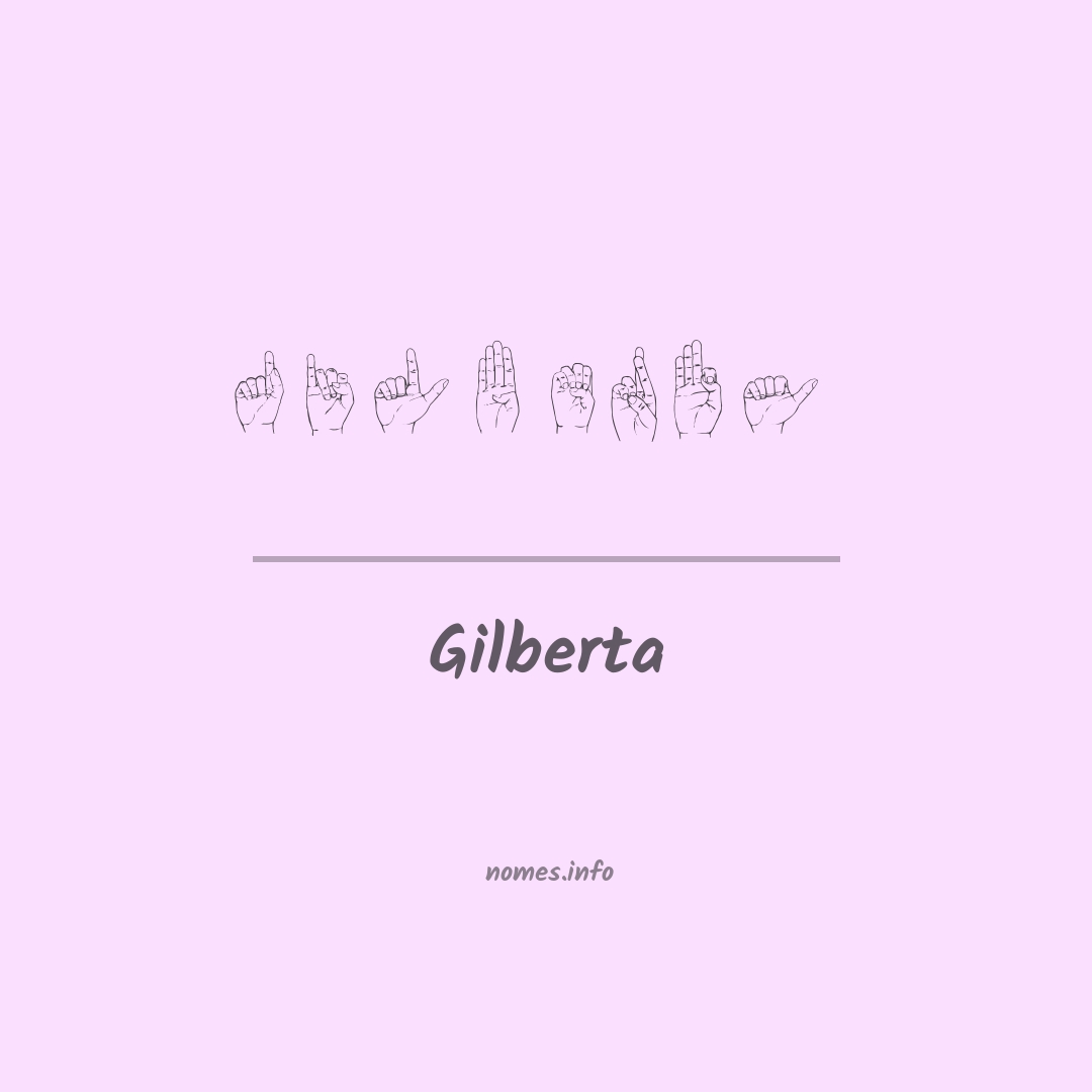Gilberta em Libras