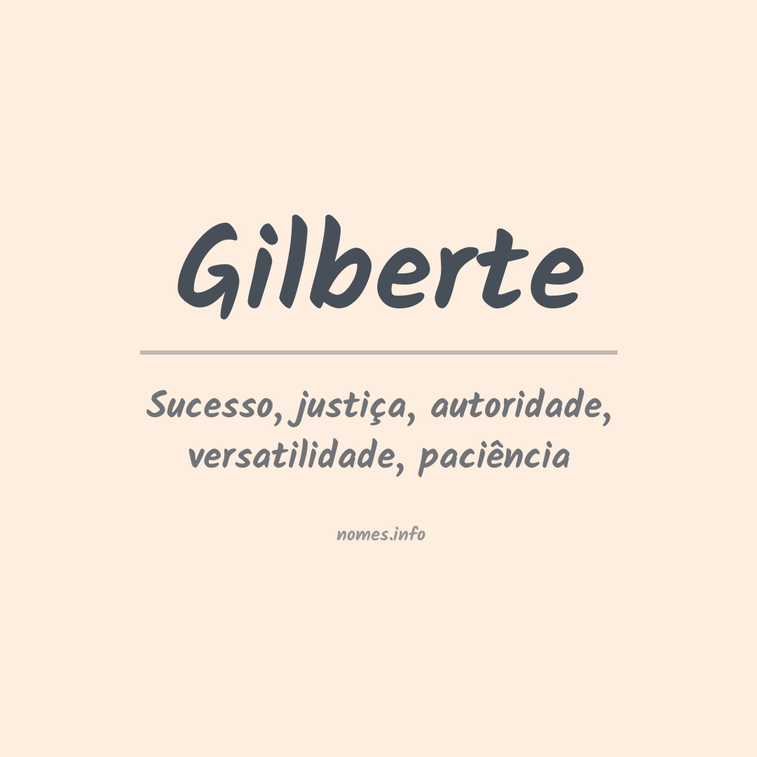 Significado do nome Gilberte