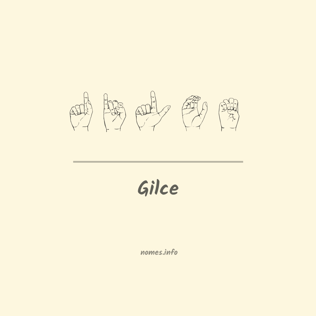 Gilce em Libras
