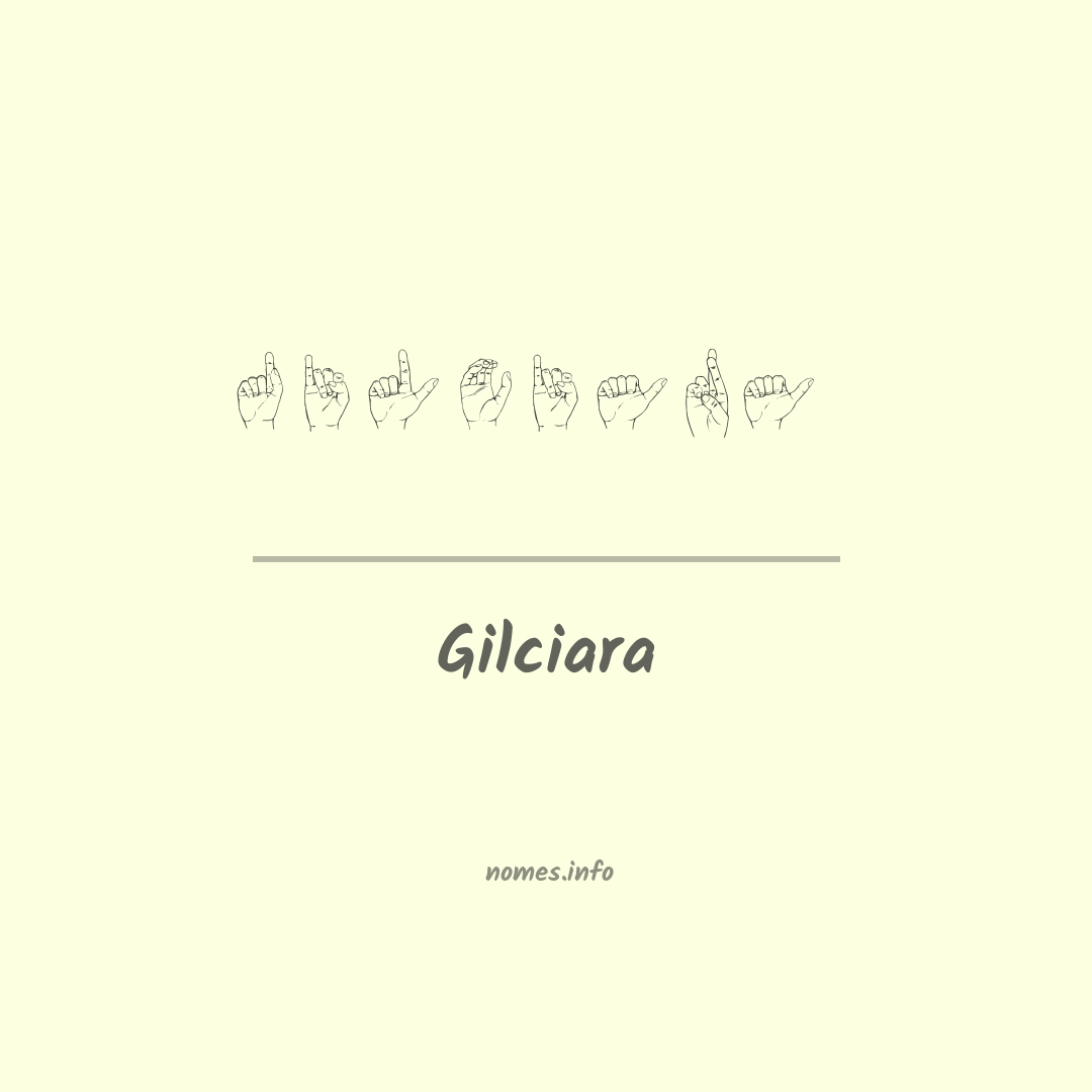 Gilciara em Libras
