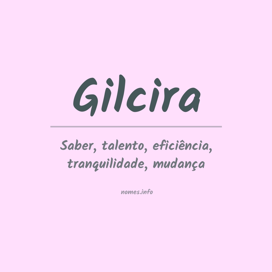 Significado do nome Gilcira